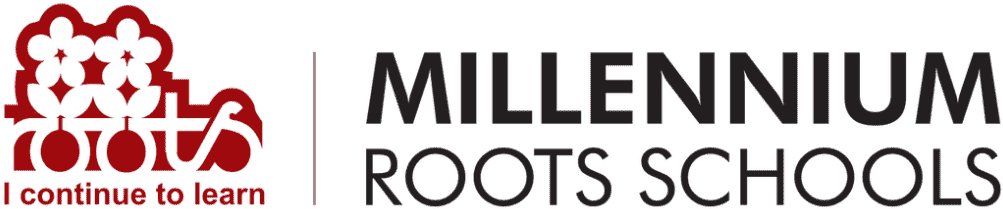 Roots Millennium Schools - Roots Millennium School Logo (1024x301), Png Download
