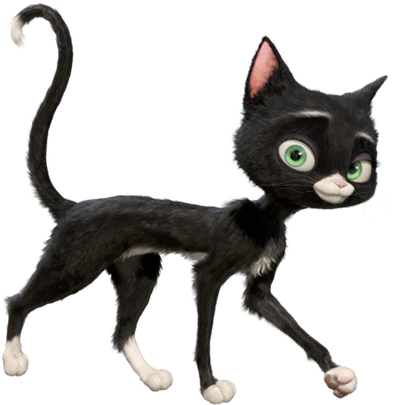Mittens The Cat - Bolt Mittens Rhino Penny (400x405), Png Download