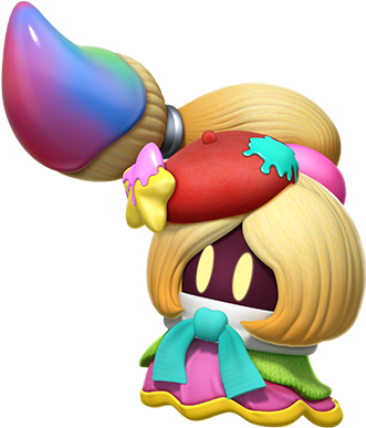 Star Allies - Kirby Star Allies Vividia (341x398), Png Download