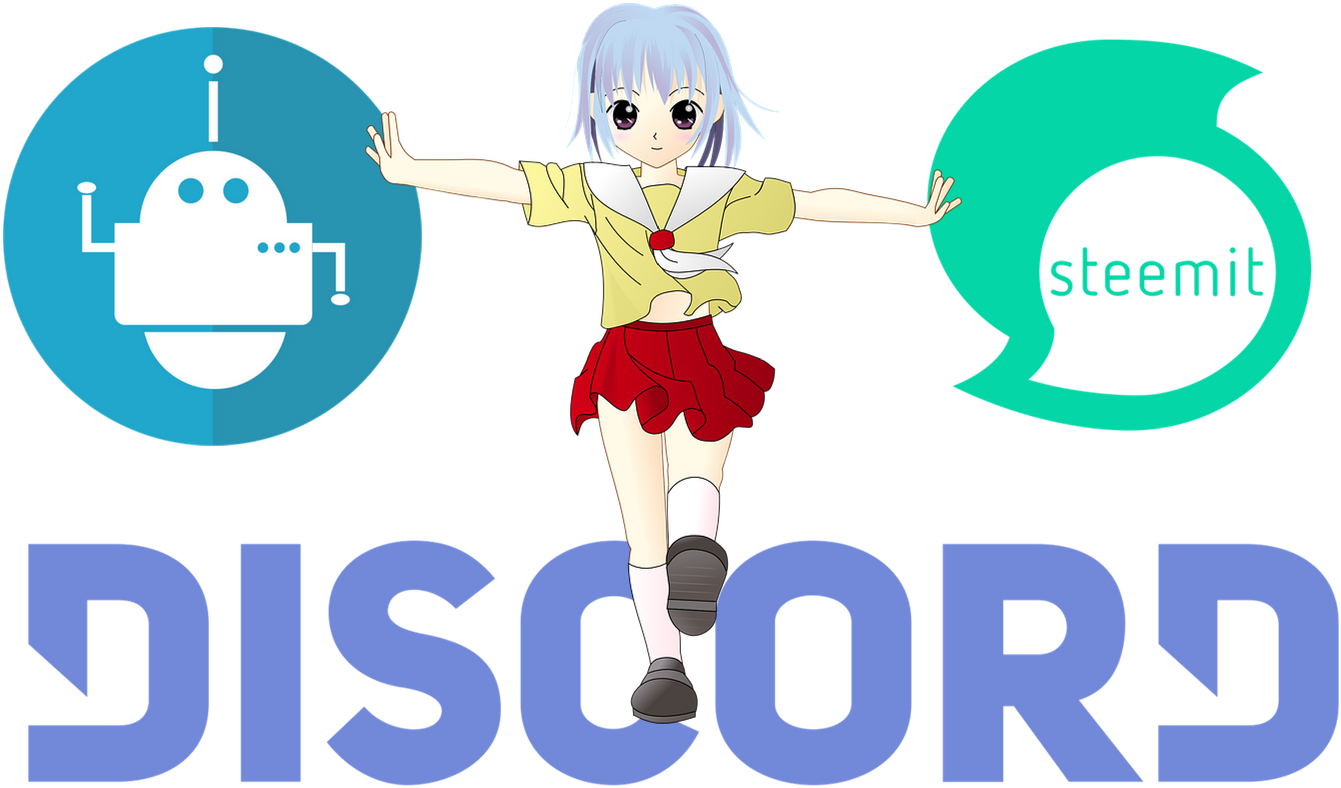 Discord Logo - Walking Girl (1490x900), Png Download