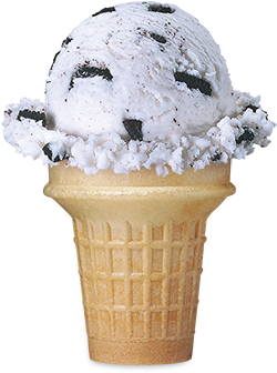 24ct - - Ice Cream On A Cone (400x340), Png Download