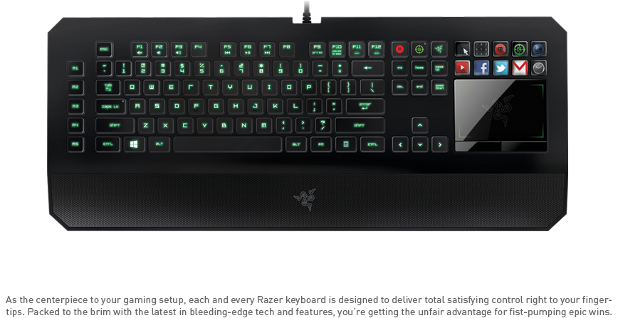 Gaming Keyboards & Keypads - Razer Deathstalker - Ultimate Gaming Keyboard (pc) (940x462), Png Download