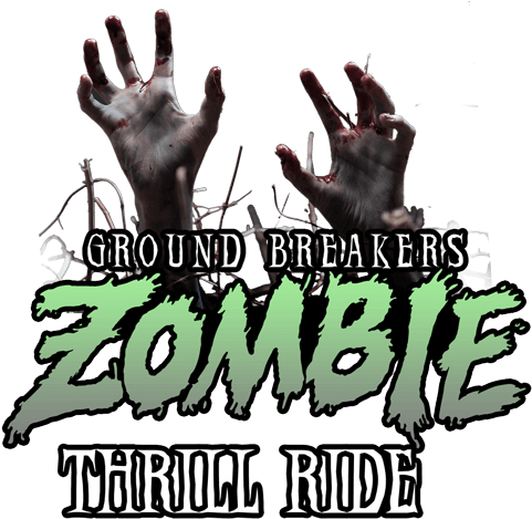 The Ultimate Zombie Thrill Ride - Graphic Design (500x519), Png Download