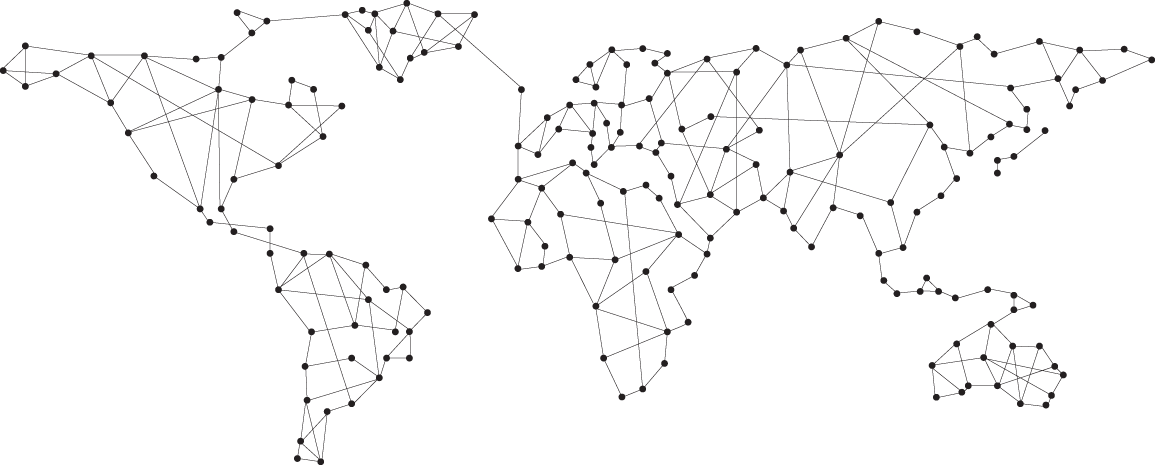 Clipart Freeuse Download Stylized Map Of The World - Stylized World Map Png (1155x465), Png Download