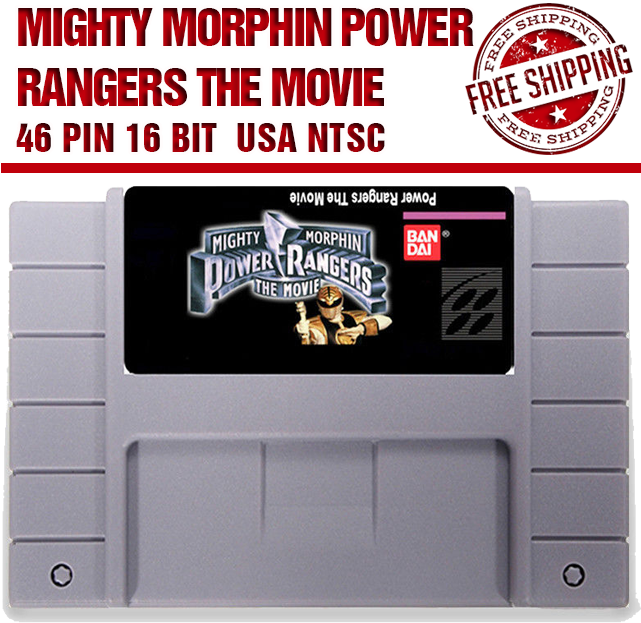 16 - Mighty Morphin Power Rangers The Movie Super Nintendo (640x640), Png Download