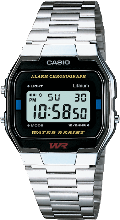 A163wa-1qes - Casio A163wa-1qes Watch (700x700), Png Download