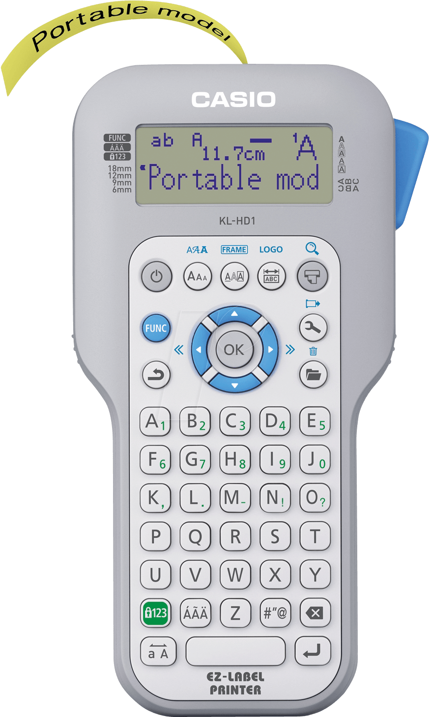 Casio Labelprinter Casio Kl-hd1 - Casio Label Printer Kl Hd1 (907x1494), Png Download