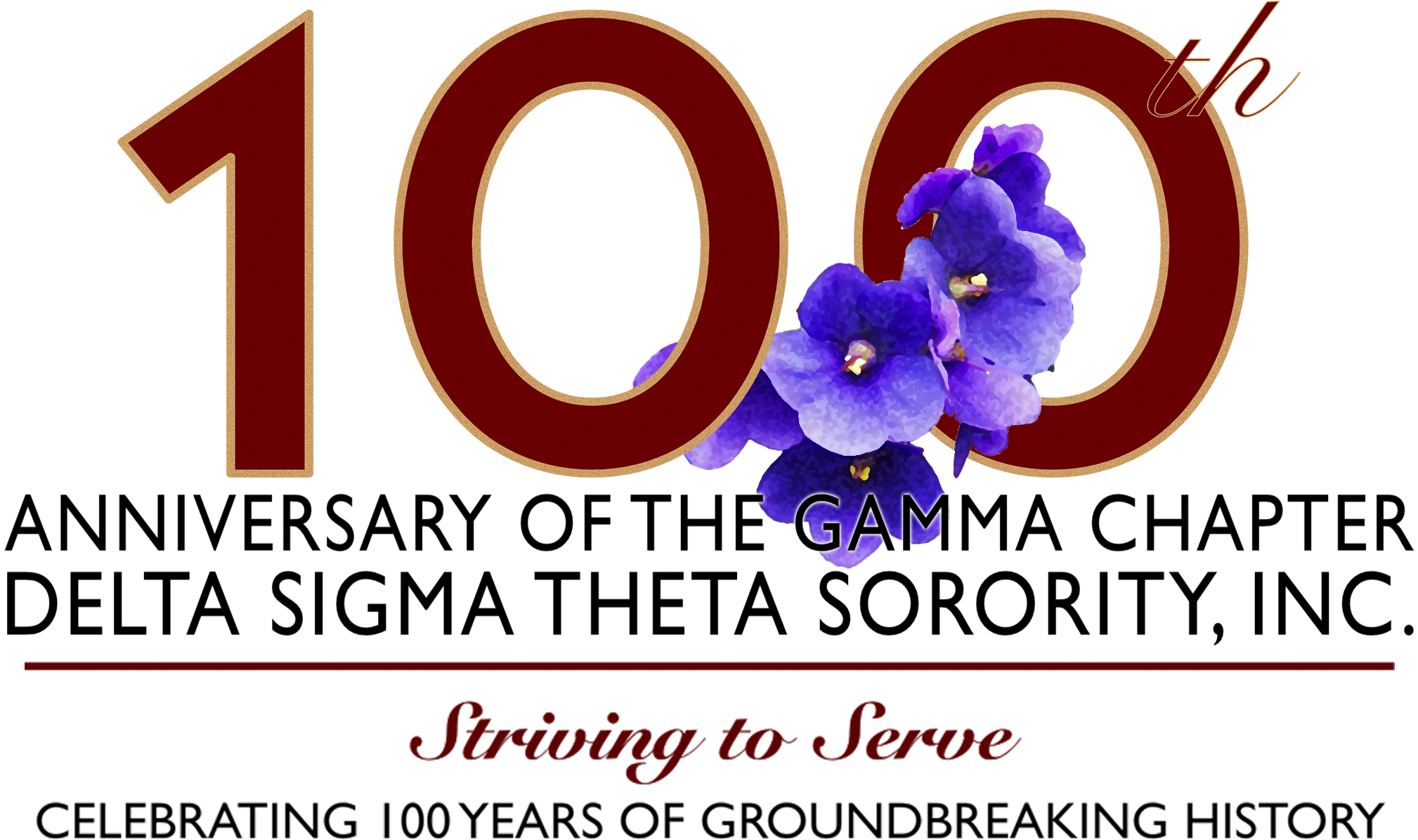 The Centennial Celebration Of The Gamma Chapter Of - Delta Sigma Theta (2175x1336), Png Download