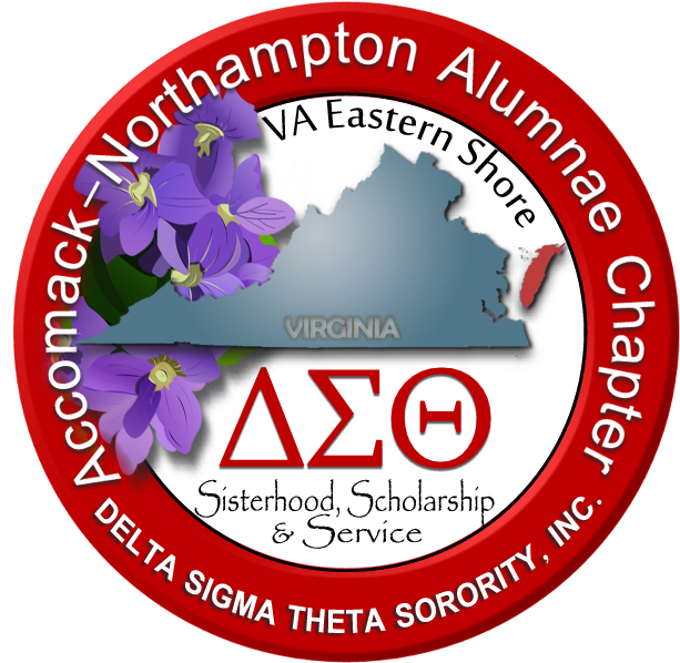 Accomack-northampton Alumnae Chapter Delta Sigma Theta - Accomack County, Virginia (625x606), Png Download