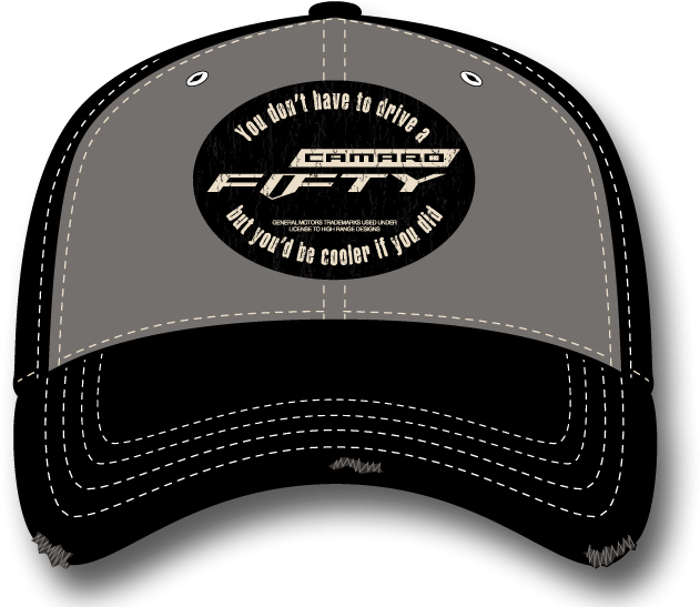 Cooler Camaro Fifty Softee Hat Camaro Store Online - 50th Anniversary Camaro Hat (700x580), Png Download