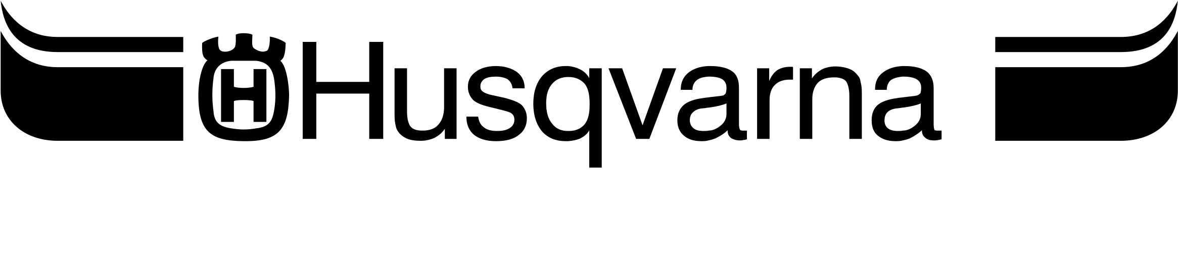 Husqvarna Logo Black And White - Husqvarna Logo Wit Png (2400x2400), Png Download
