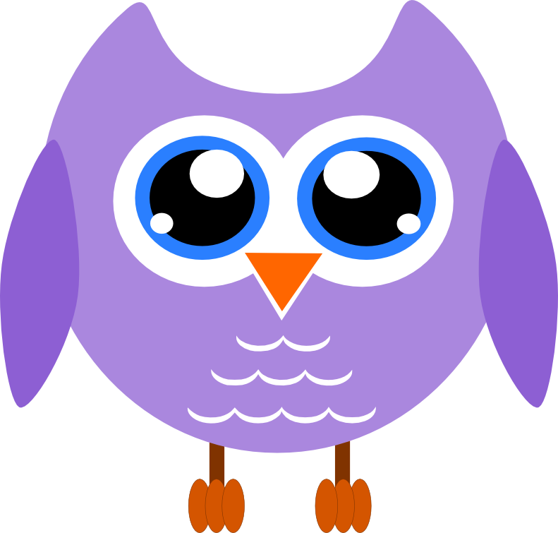 Owls Clipart Purple - Owl Clipart (791x755), Png Download