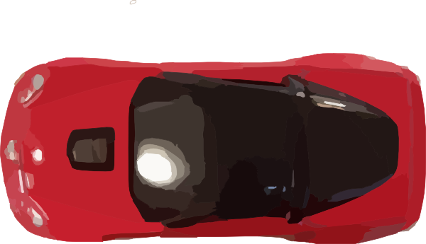 Car Clip Art - Car Png Top Down (600x345), Png Download