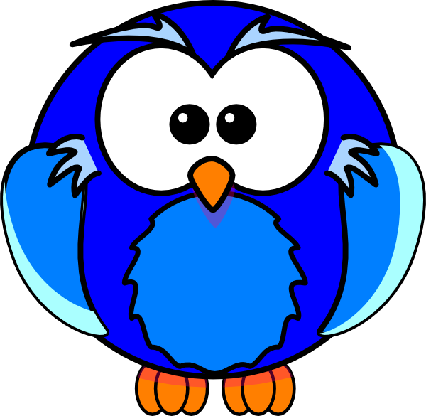 Blue Owl Clip Art (600x585), Png Download
