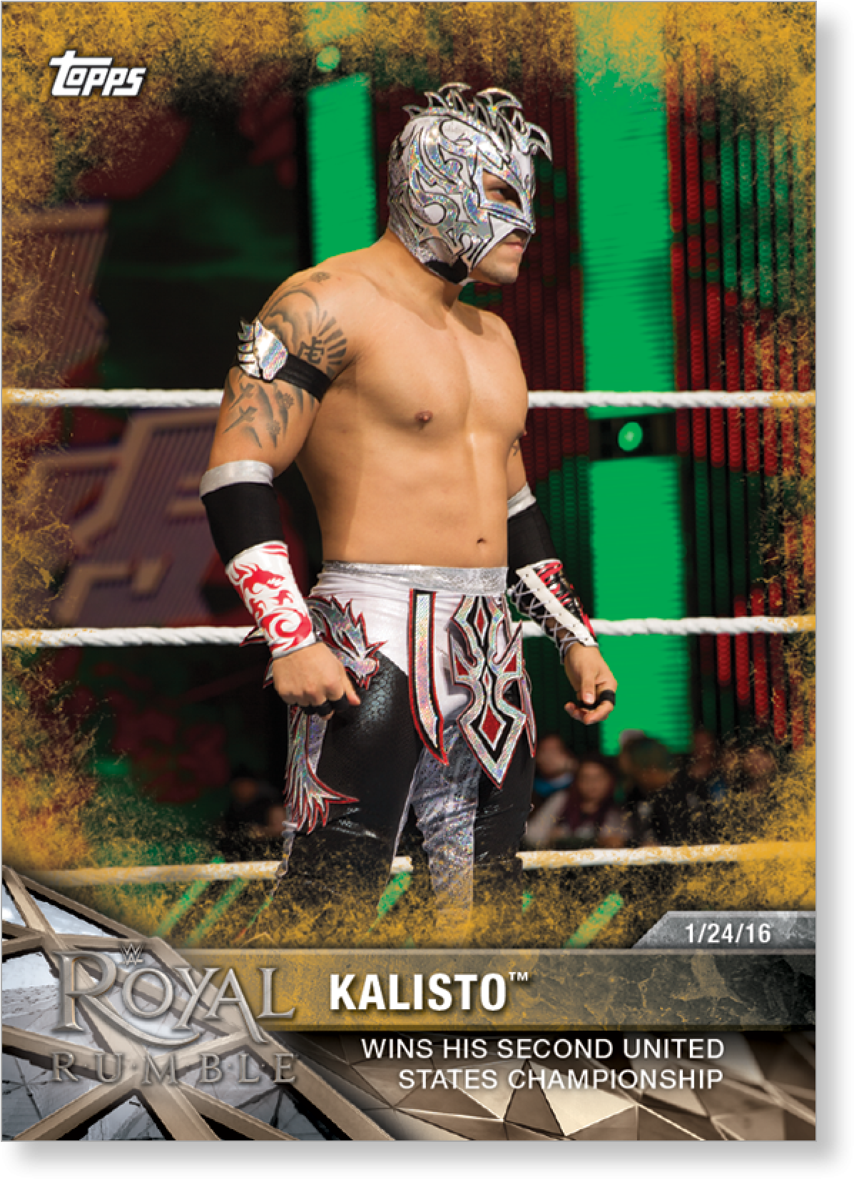 Kalisto 2017 Wwe Road To Wrestlemania Base Cards Poster - Poster (2000x2000), Png Download