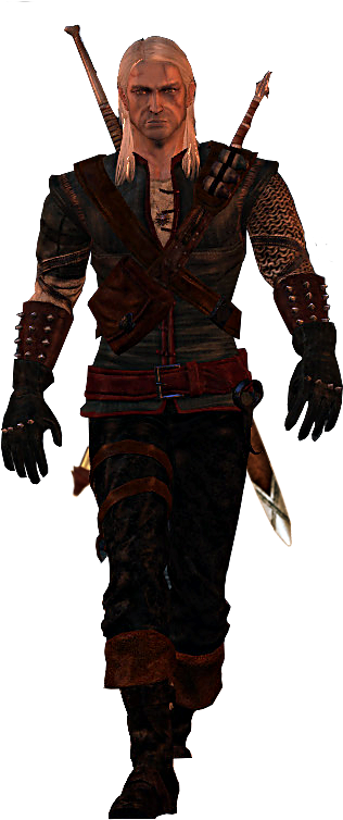 In Tw1 He Has A Perfect Balance Of His Witcher Features - Portable Network Graphics (316x754), Png Download