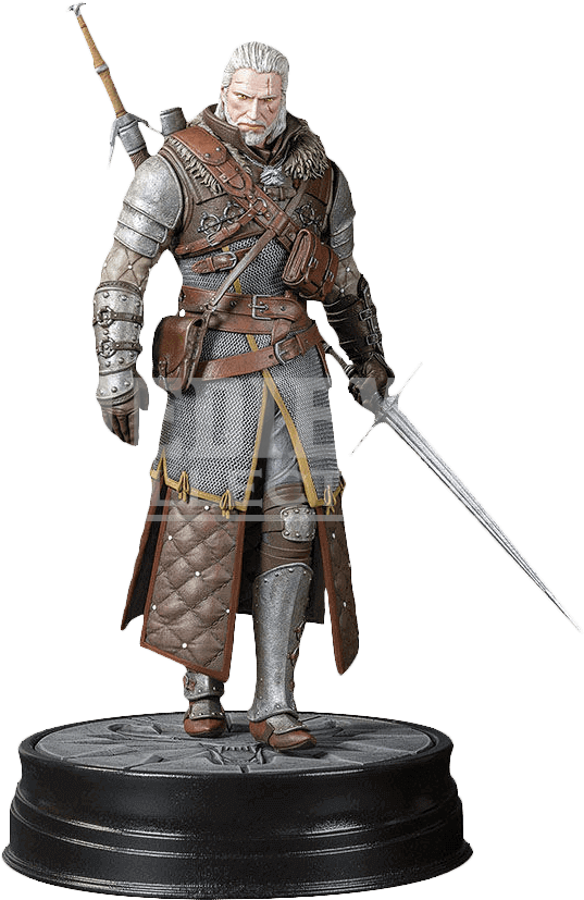 Witcher 3 Wild Hunt Geralt Grandmaster Ursine Figure - Dark Horse The Witcher Statue: Geralt Grandmaster Ursine (827x827), Png Download