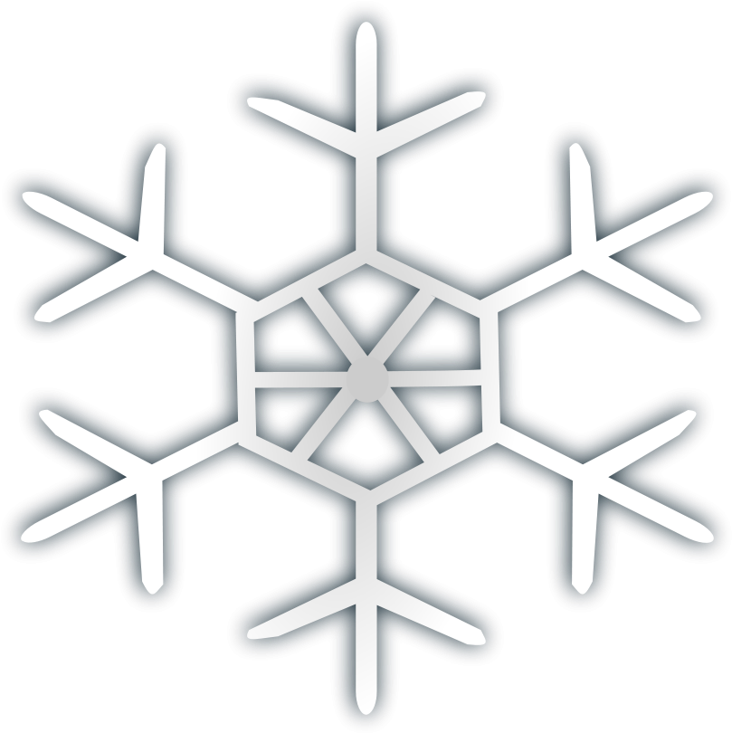 Snow Flake Icon 4 Clipart Png - Snowflake Icon (900x900), Png Download