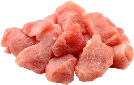 Diced Pork - Pork Fat Transparent (480x370), Png Download