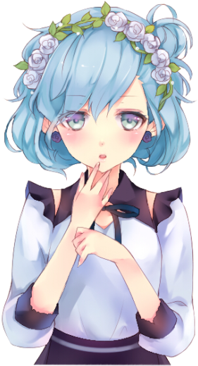 Leticia Regina Kurama - Flower Crown Anime Flower (371x600), Png Download