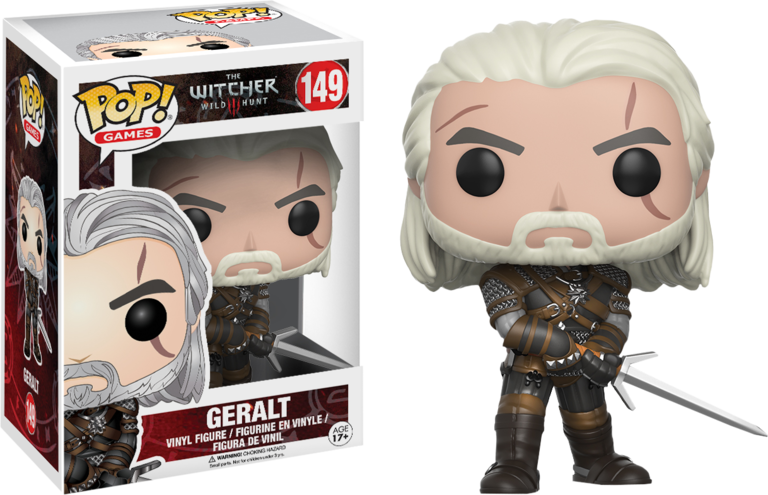 The Witcher - Witcher Geralt Pop! Vinyl Figure (768x495), Png Download