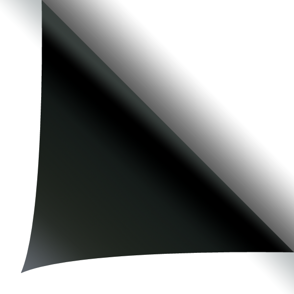 Pull Back The Page Corner To View - Monochrome (600x600), Png Download