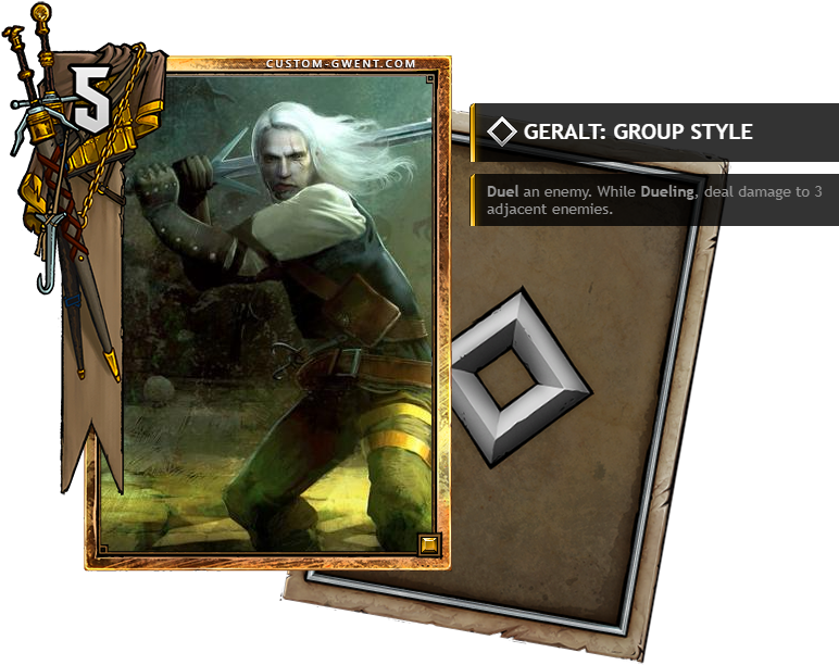 Image[custom Card] Geralt - Gwent Homecoming (820x640), Png Download