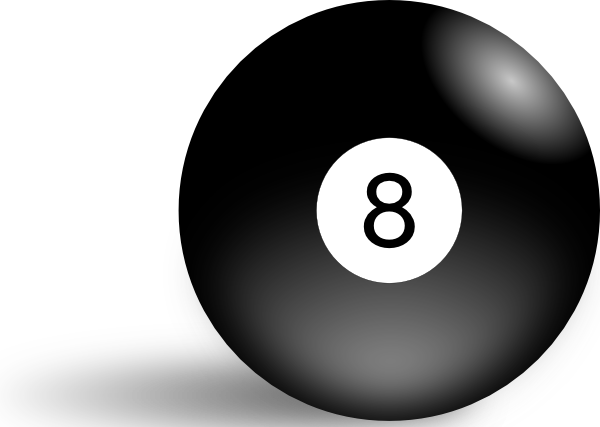 Pool Stick Cliparts - 8 Ball Clip Art Png (600x427), Png Download