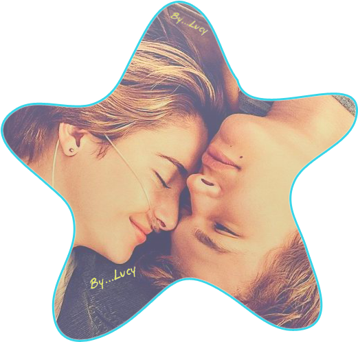 Shailene Woodley Ansel Elgort Png Hvězda - Fault In Our Stars Hazel And Augustus (548x510), Png Download