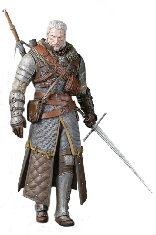 Dark Horse The Witcher Statue: Geralt Grandmaster Ursine (600x787), Png Download