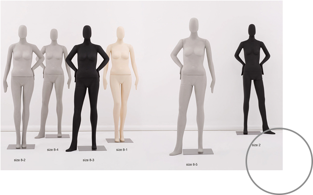 Ralph Pucci Sizes Mannequins - Standing (630x429), Png Download