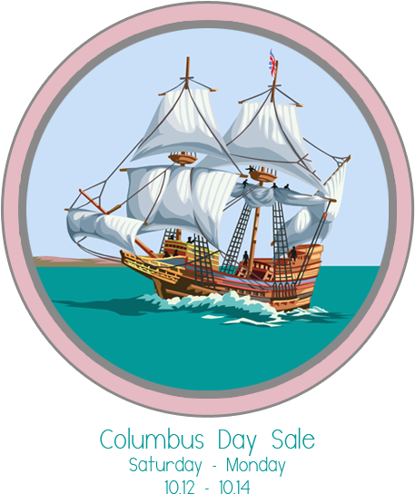 Columbus Day Sale 2013 - Free Clipart Columbus Day (487x563), Png Download
