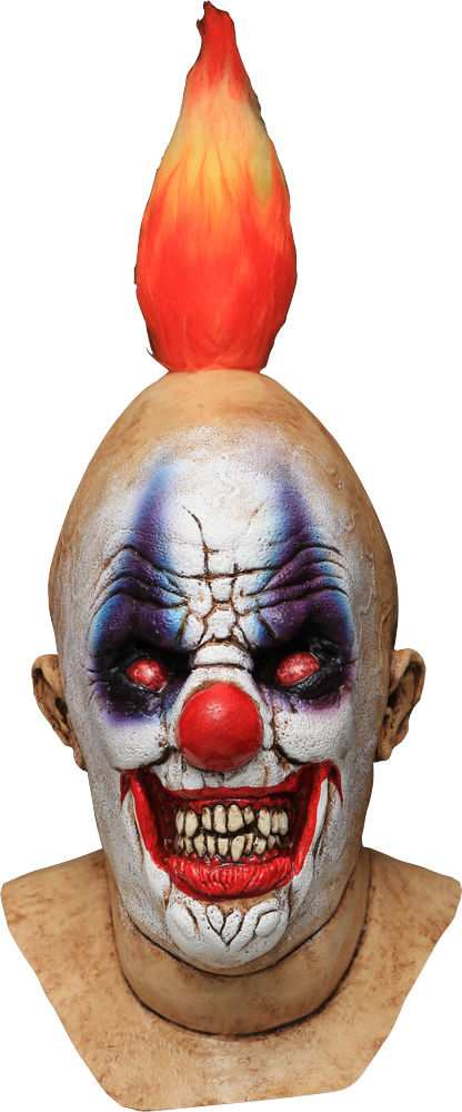 Squancho The Clown Mask - Squancho The Clown Adult Latex Mask (416x1000), Png Download