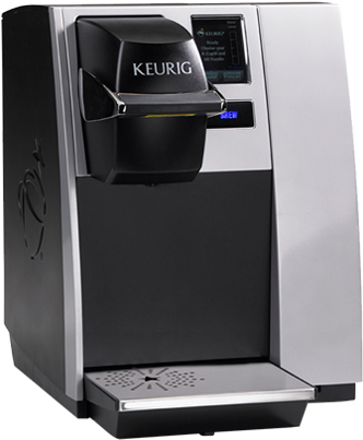 Keurig K150 - Keurig K150 Brewing System - Black/silver (375x435), Png Download