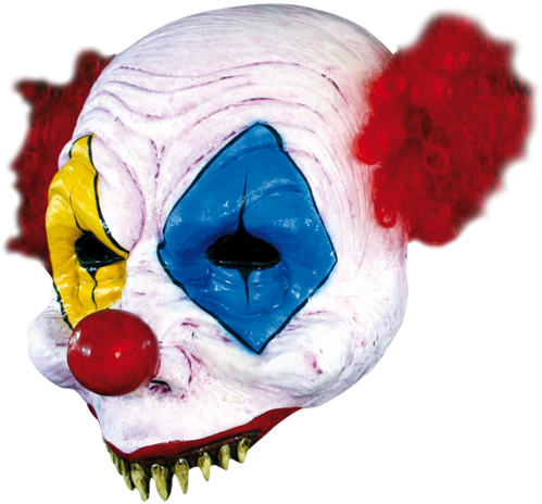 Open Gus Clown Latex Adult Mask (500x500), Png Download