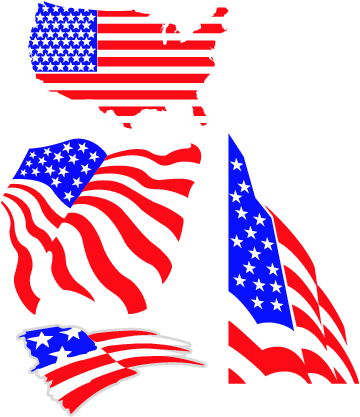 Us Flags - History Of The United States (376x436), Png Download