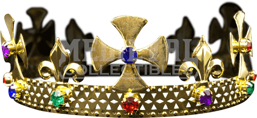 Multi-colored Gold Kings Crown - Crown (850x850), Png Download