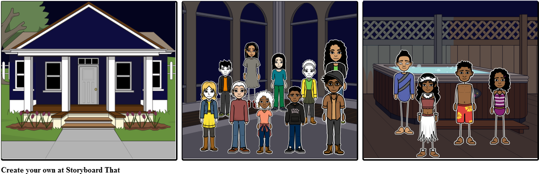 House Party - Cartoon (1106x368), Png Download