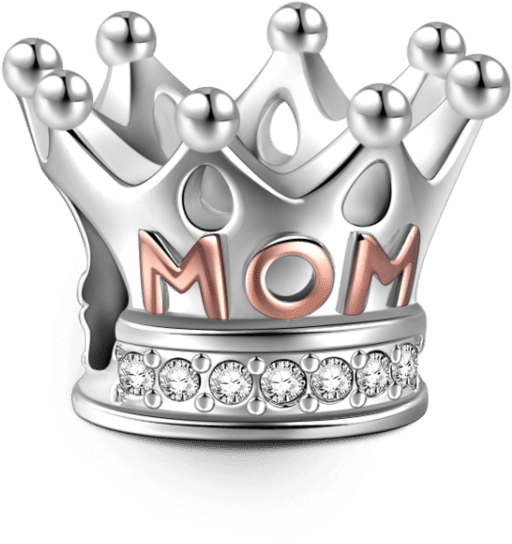 Mom Charms Soufeel Mom Queen Rose Gold (750x750), Png Download