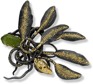 Plant Viiplatinum,18k Gold,24k Gold, - Butterfly (415x415), Png Download