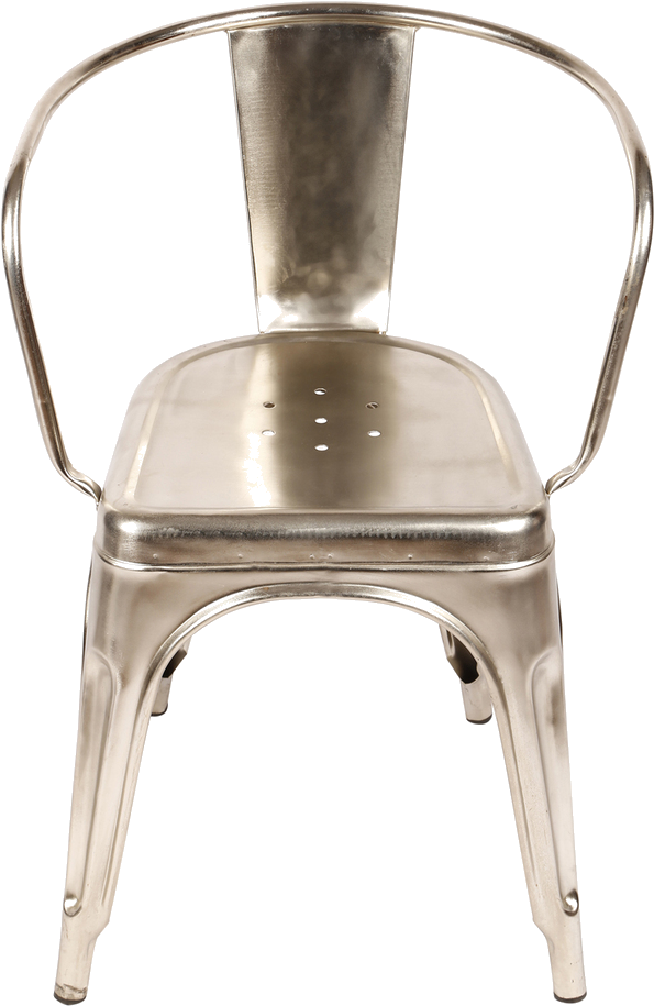 Iron Bar Chair With Steel Finish - Chair (959x959), Png Download