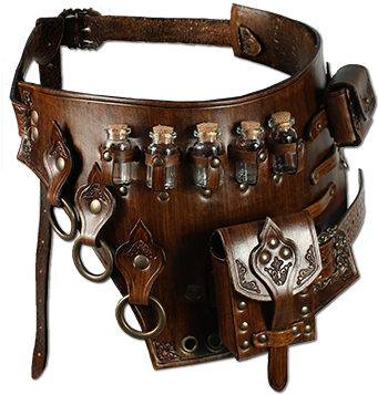 Panzergürtel Alchemist, Braun Mehr - Armor Belt Alchemist (348x499), Png Download