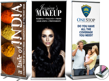 Retractable Banners Retractable Banners - Banner Make Up Vertical (400x300), Png Download