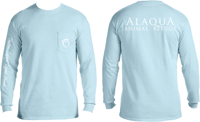 Long Sleeve Pocket T-shirt - Chambray Comfort Colors Pocket Long Sleeve (900x900), Png Download