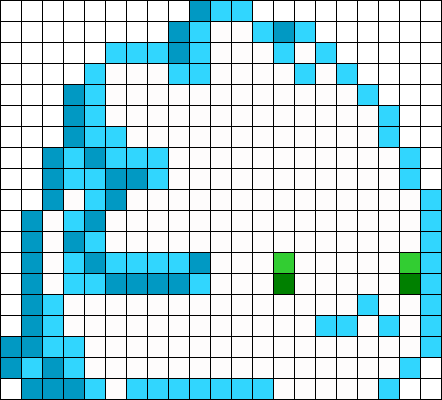 Starbound Pet Snugget Perler Bead Pattern / Bead Sprite - Bowling Pixel Art Minecraft (442x400), Png Download