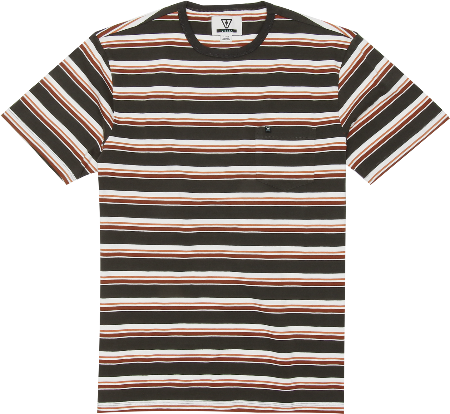 Noser Pocket Knit Tee - Green And Black Striped Shirt (1440x1440), Png Download