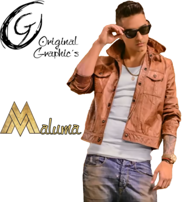 2014 Maluma Psd - Maluma Official Psds (362x400), Png Download
