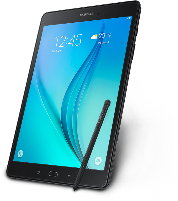 Samsung Mobile Phone Png - Samsung Galaxy Tab A 9.7 16gb 4g Lte Titanium (sm-p555) (720x772), Png Download