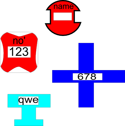 Cocos2d-x Create Dynamic Shapes With Labels On Them (413x417), Png Download