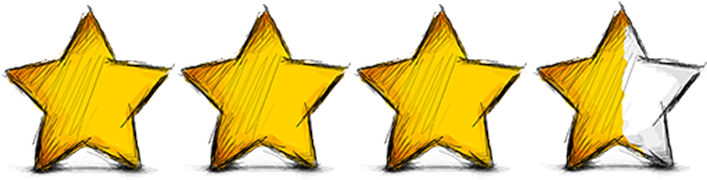 Five Stars - Star Rating For Book (900x200), Png Download